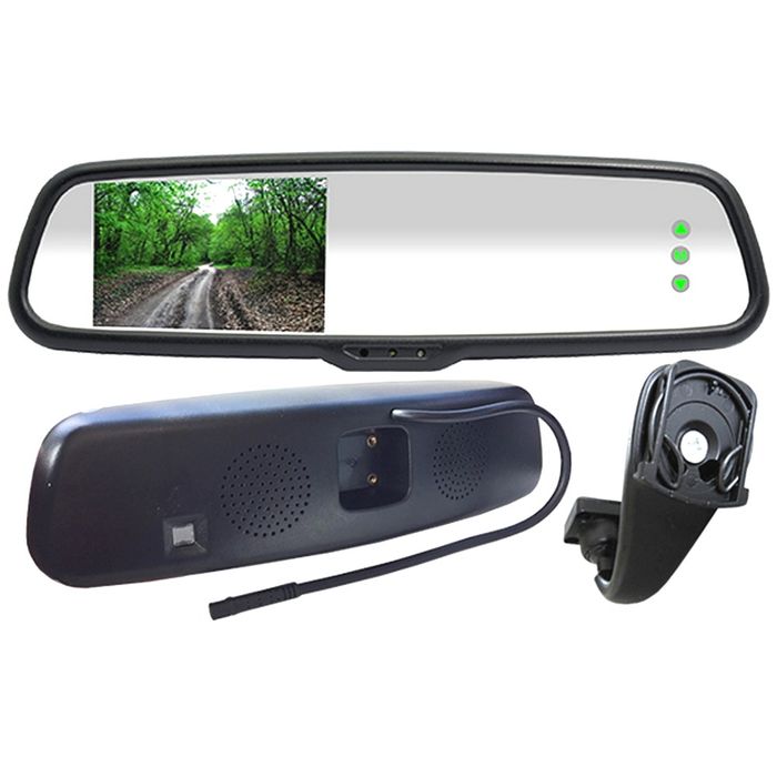 4.3" AVS PREMIUM REARVIEW MIRROR RCA LCD MONITOR/RMB19 - Click Image to Close