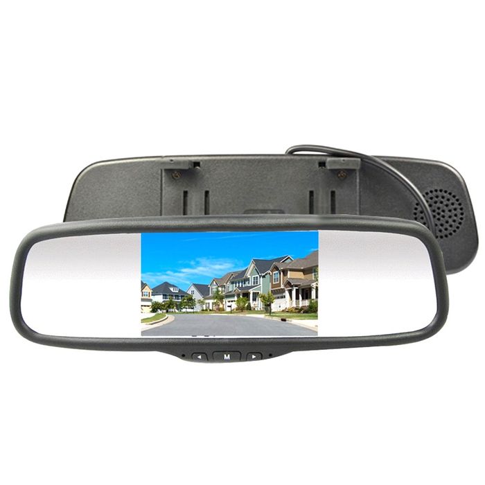 5" AVS CLIP ON REAR VIEW MIRROR RCA LCD MONITOR UNIVERSAL