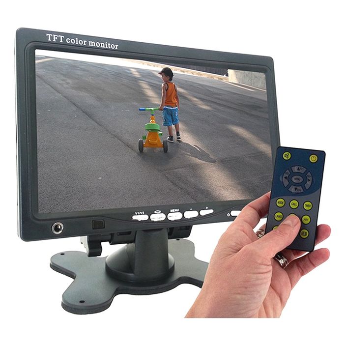 RM70 7" BRACKET OR FLUSH MOUNT RCA 12 VOLT LCD MONITOR - Click Image to Close