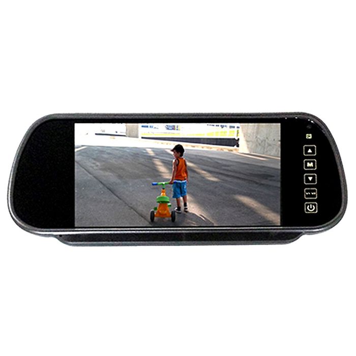 7" AVS CLIP ON REAR VIEW MIRROR RCA LCD MONITOR - Click Image to Close