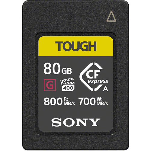 Sony 80GB CFexpress Type A TOUGH Memory Card - Click Image to Close