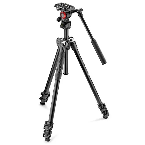 MANFROTTO 290 LIGHT ALU TRIPOD WITH BEFREE LIVE FLUID HEAD - Click Image to Close