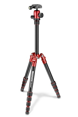 MANFROTTO ELEMENT TRAVELLER ALU QR BH SMALL RED