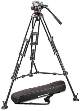 MANFROTTO MVH502A FLUID HEAD WITH 546B TRIPOD - Click Image to Close