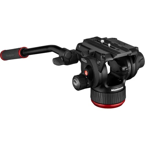 MANFROTTO 504X FLUID VIDEO HEAD & ALU TWIN LEG GS TRIPOD - Click Image to Close