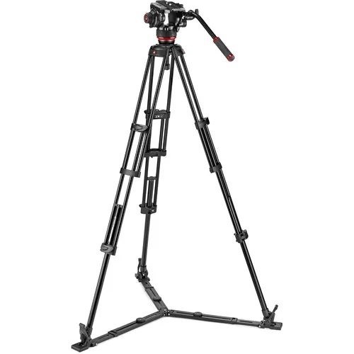 MANFROTTO 504X FLUID VIDEO HEAD & ALU TWIN LEG GS TRIPOD