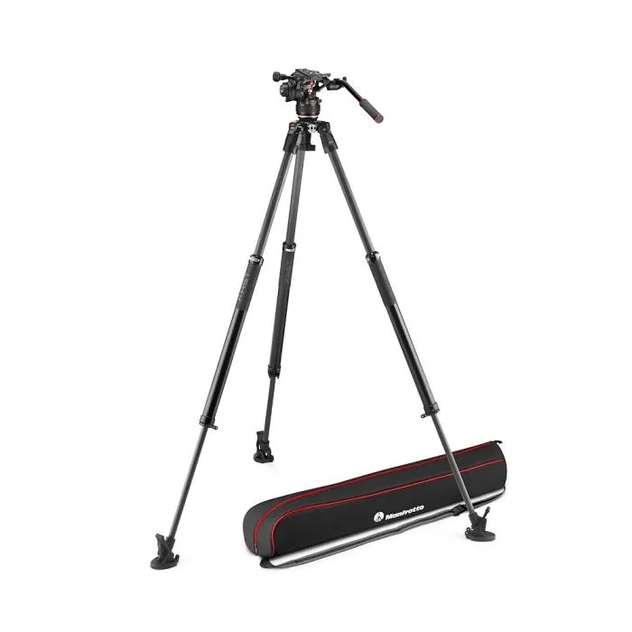 MANFROTTO NITROTECH 608 WITH 635 FAST SNGL LEG CARBON TRIPOD