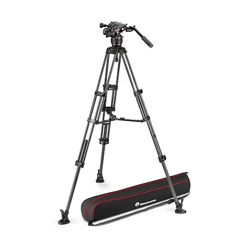 MANFROTTO NITROTECH 608 VIDEO HEAD & CARBON TWIN MS TRIPOD