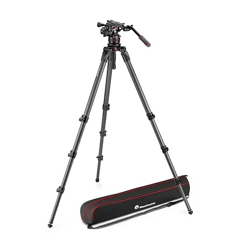MANFROTTO NITROTECH 612 VIDEO HEAD & CARBON TALL SNGL TRIPOD