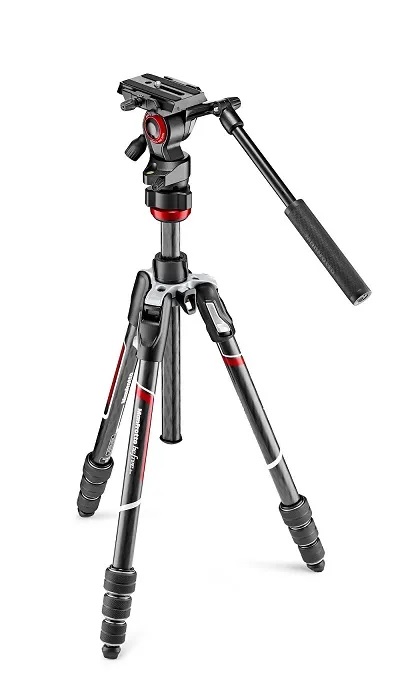 MANFROTTO BEFREE LIVE FLUID HEAD & CARBON TWIST TRIPOD