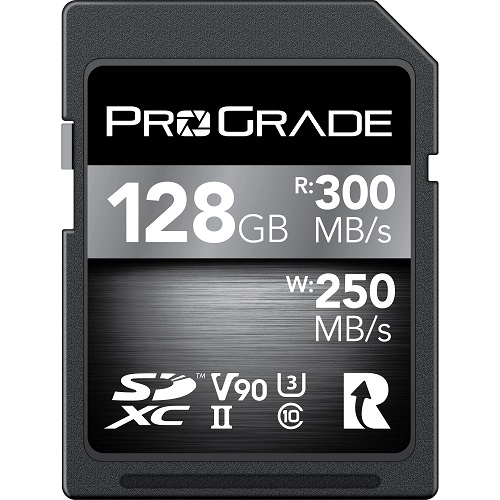 PROGRADE DIGITAL SDXC COBALT UHS-II 128GB R300MB/S W250MB/S V90 - Click Image to Close