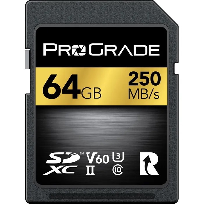 PROGRADE DIGITAL SDXC GOLD UHS-II 64GB R250MB/S W120MB/S V60 - Click Image to Close