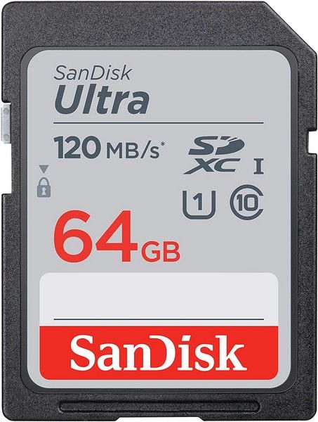 SANDISK ULTRA SDHC 64GB UP TO 120MB/S SD CARD CLASS 10