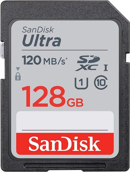 SANDISK ULTRA SDHC 128GB UP TO 120MB/S SD CARD CLASS 10 - Click Image to Close