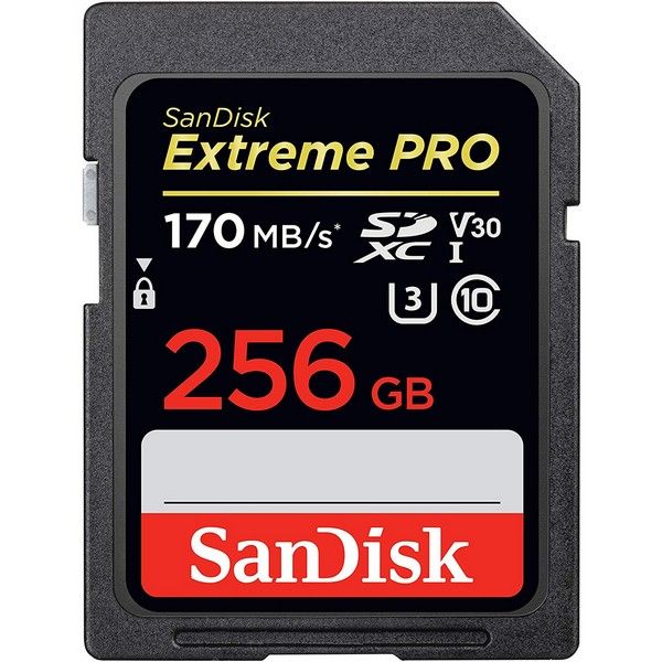 SANDISK EXTREME PRO SDXC 256GB UP TO R170MB/S W90MB/S SD CARD UH