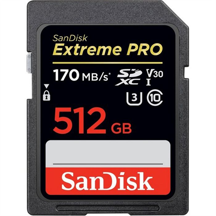 SANDISK EXTREME PRO SDXC 512GB UP TO R170MB/S W90MB/S SD CARD UH - Click Image to Close