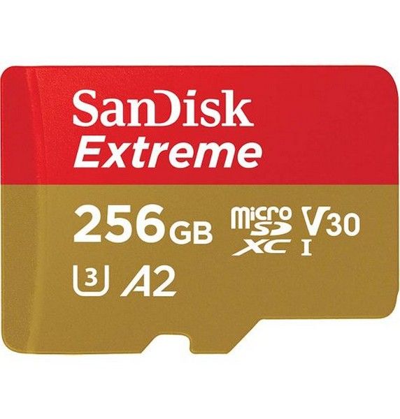 SANDISK EXTREME MICRO SDXC 256GB UP TO 160MB/S CLASS 10 A2 V30