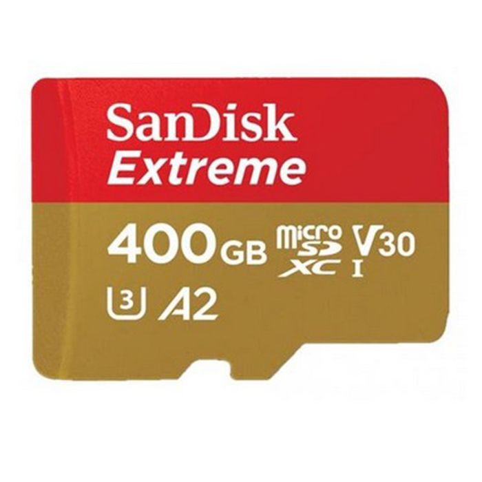 SANDISK EXTREME MICRO SDXC 400GB UP TO 160MB/S CLASS 10 A2 V30 - Click Image to Close