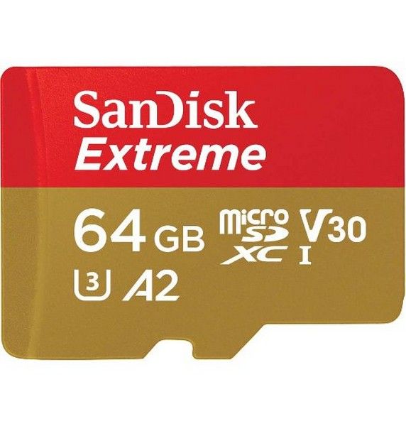 SANDISK EXTREME MICRO SDXC 64GB UP TO 160MB/S CLASS 10 A2 V30 - Click Image to Close