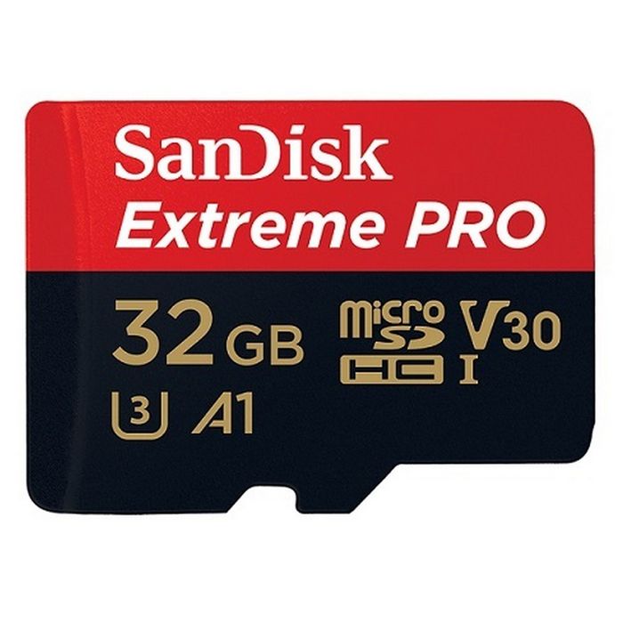 SANDISK EXTREME PRO MICRO SDHC 32GB UP TO 170MB/S CLASS 10 A1 V3