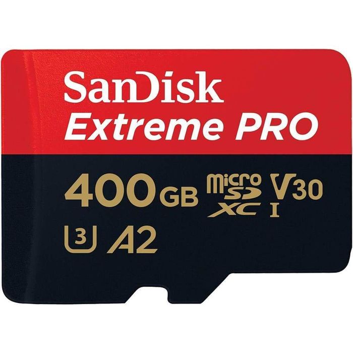 SANDISK EXTREME PRO MICRO SDHC 400GB UP TO 170MB/S CLASS 10 A2 V