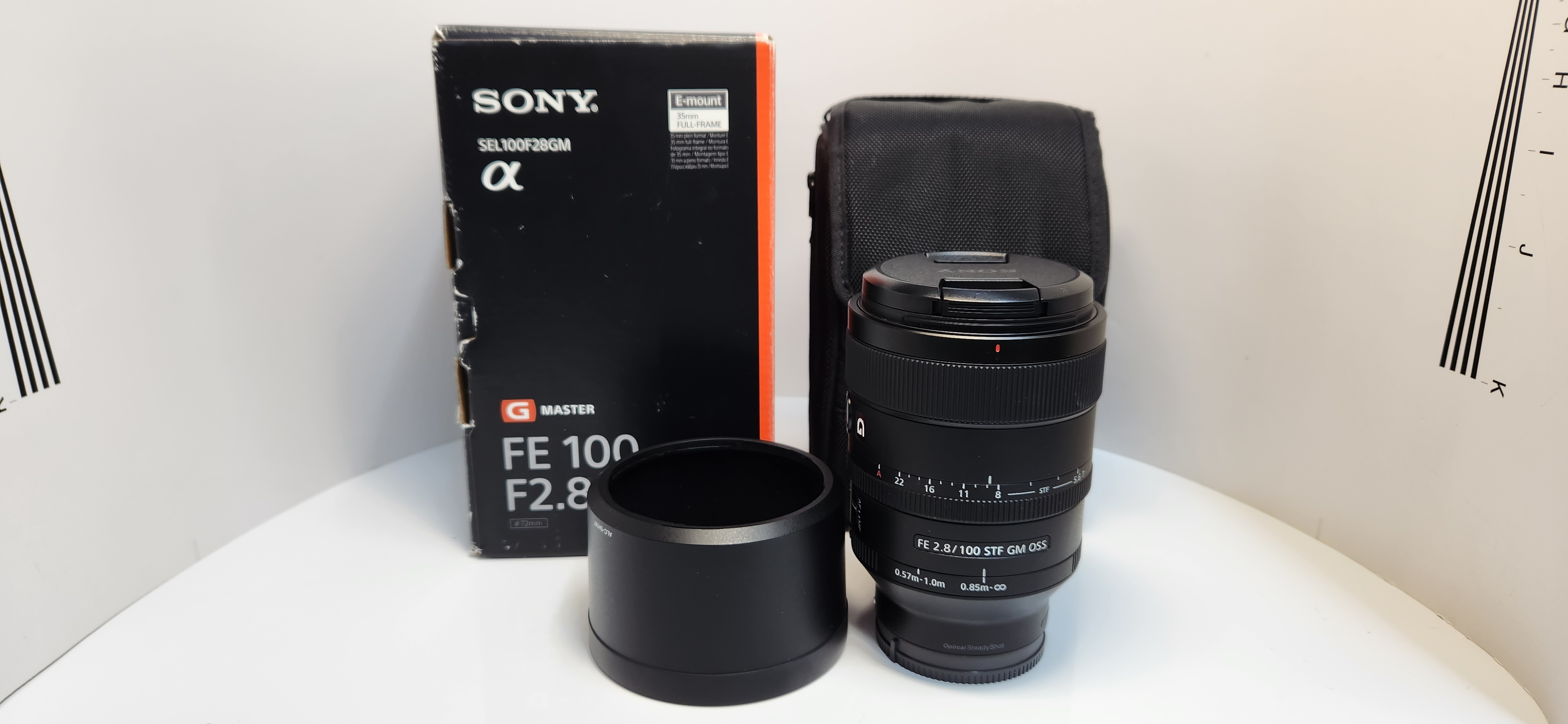 Sony SEL100F28GM lens (used, mint condition)