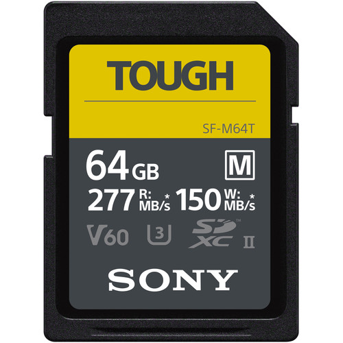 Sony 64GB SF-M SERIES UHS-II SD MEMORY CARD - Click Image to Close